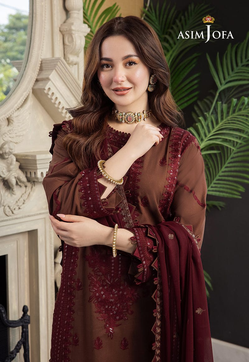 Asim Jofa Unstitched dhanak dress