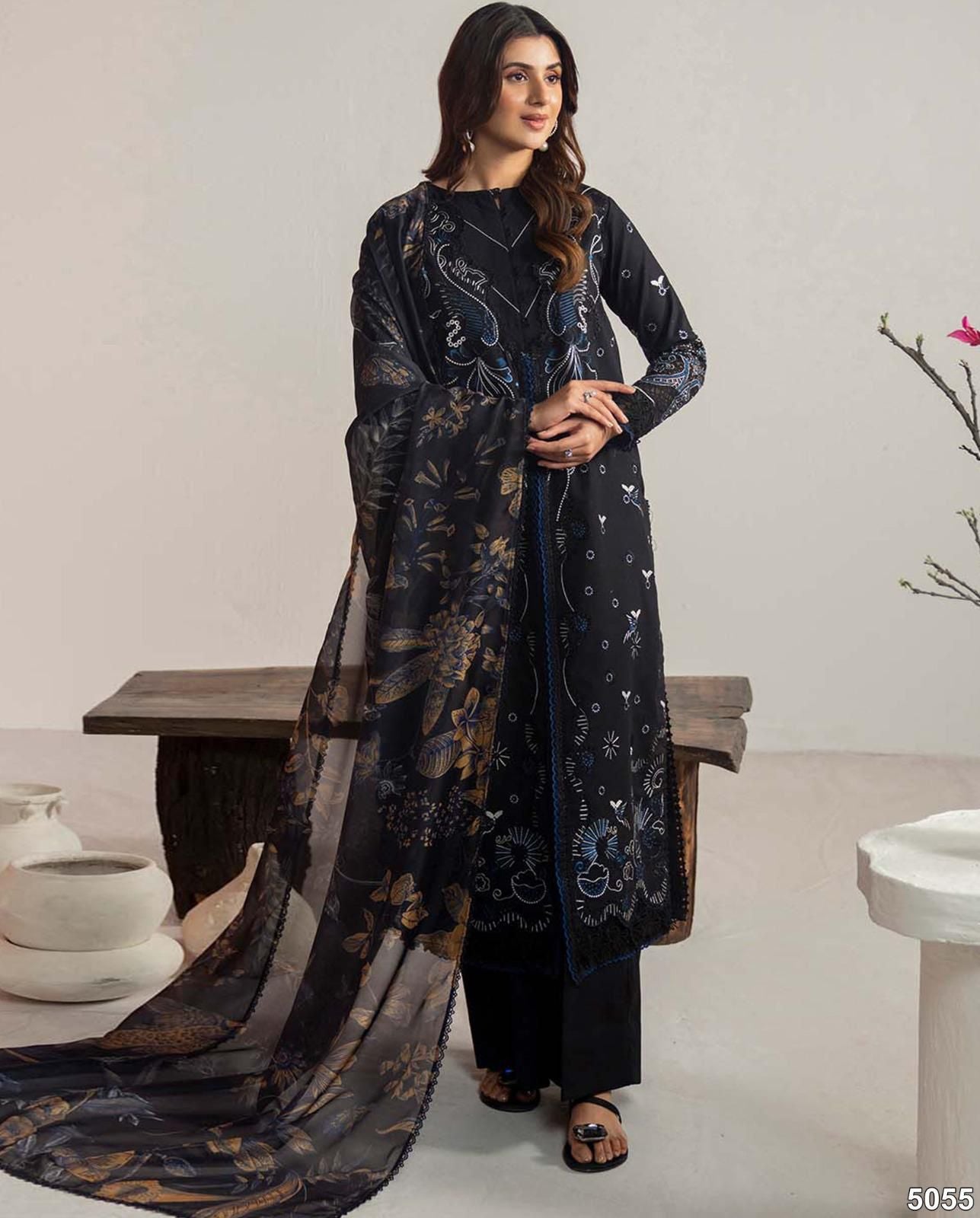 Neeshay Unstitched 3 Pc Dhanak stuff