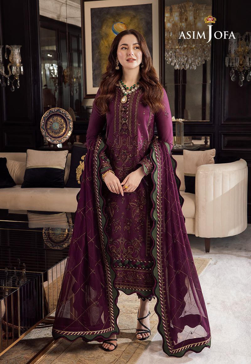Asim jofa Unstitched 3 Pc Dhanak stuff