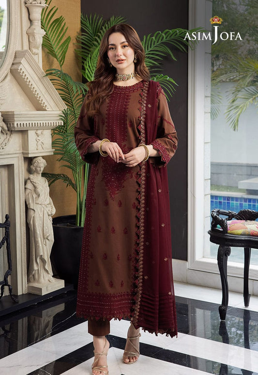 Asim Jofa Unstitched dhanak dress
