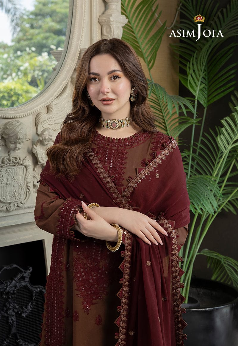 Asim Jofa Unstitched dhanak dress