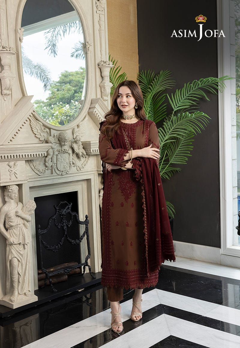 Asim Jofa Unstitched dhanak dress