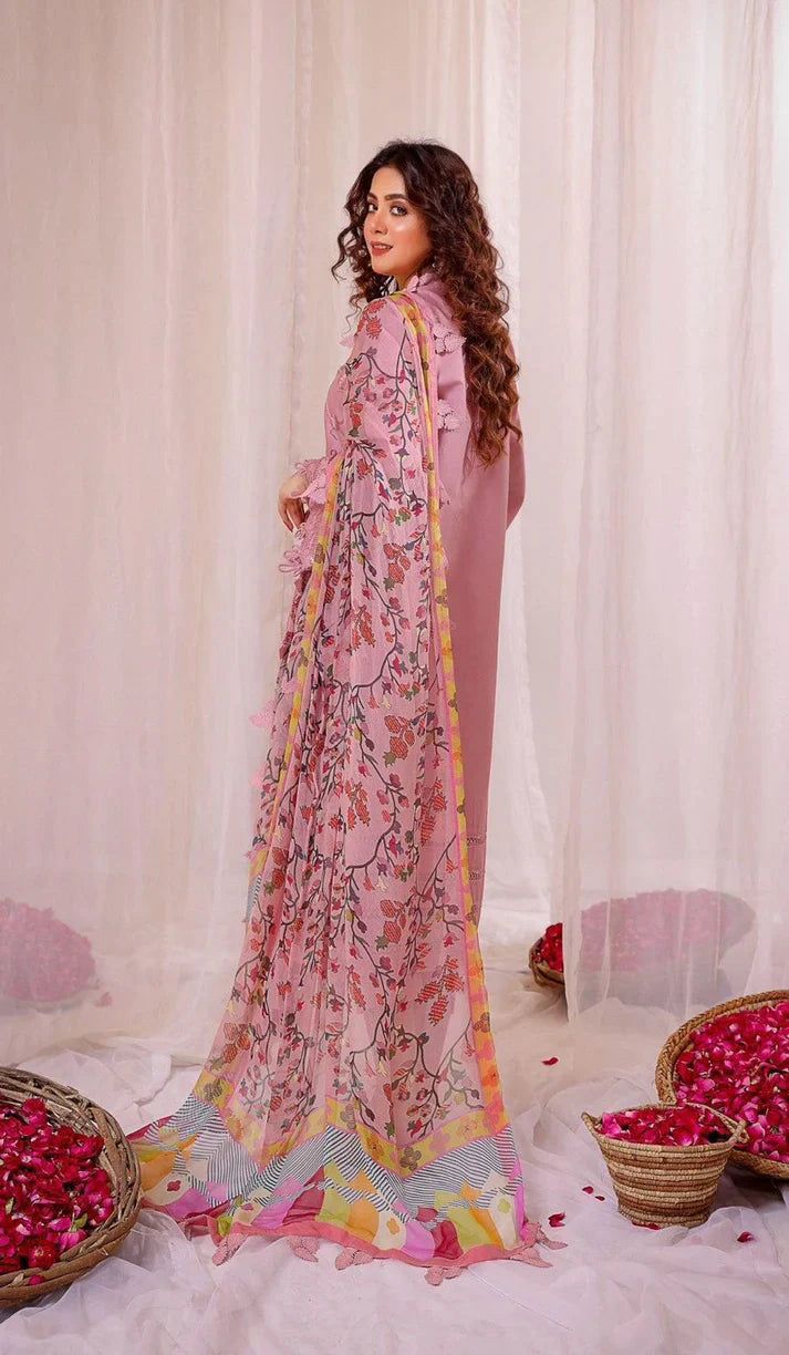 Lime light Unstitched 3 Pc Dhanak stuff