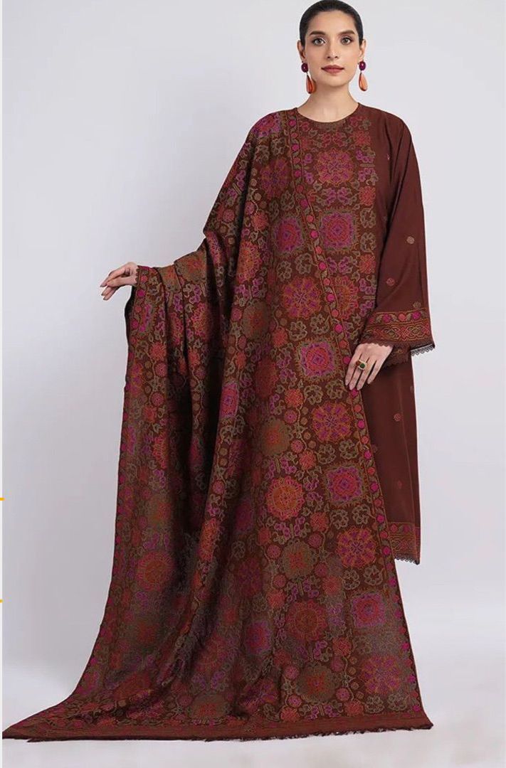 Bareeze Unstitched 3 Pc Dhanak stuff