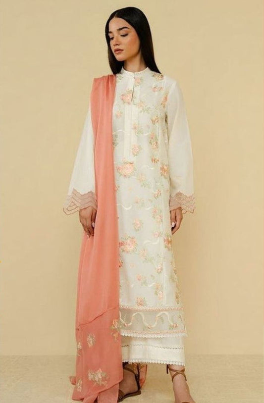 Dastan Unstitched 3 Pc Dhanak stuff